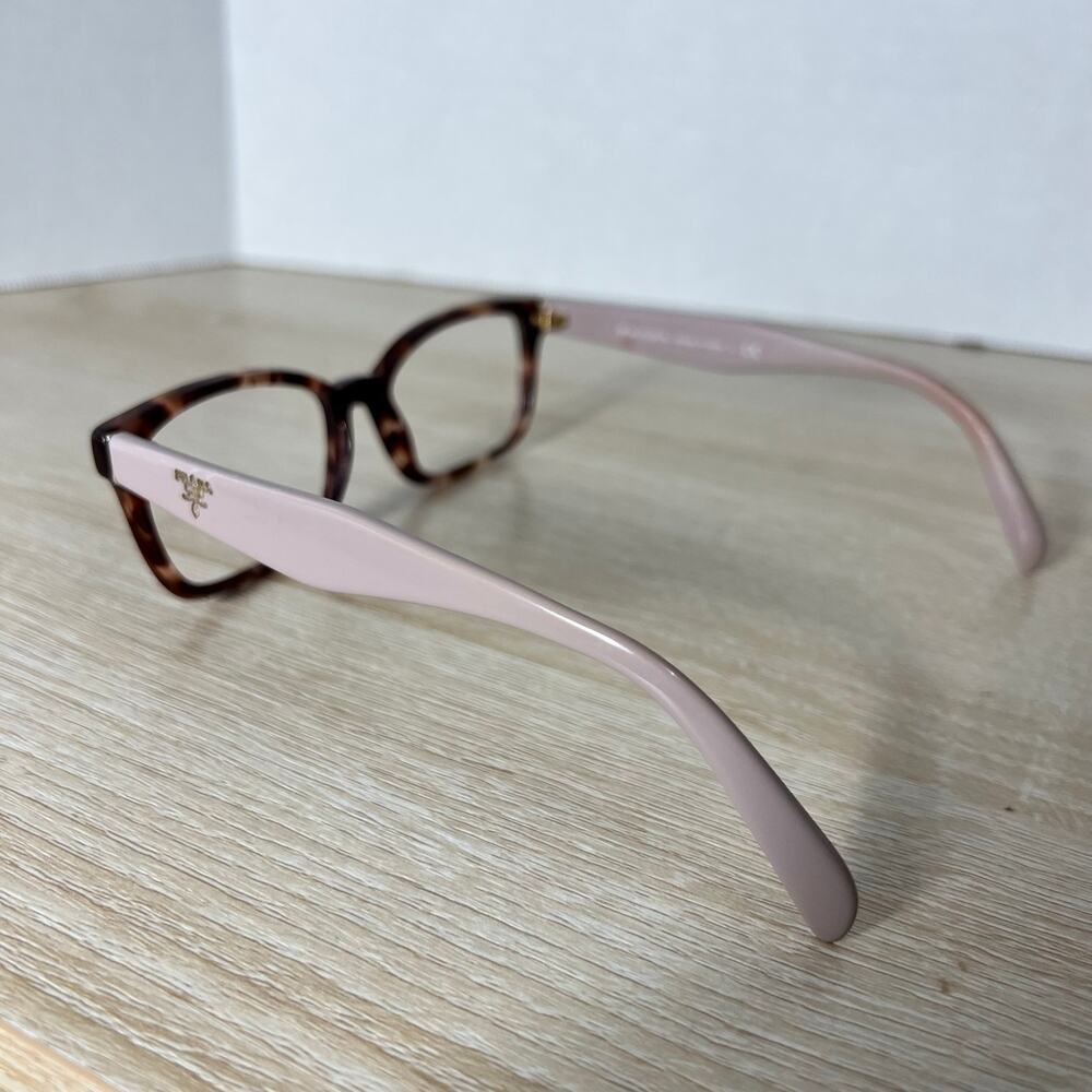 Prada VPR18T UE0-1O1 Eyeglasses Pink Tortoise Frames 53-16-140 Italy - Picture 8 of 11